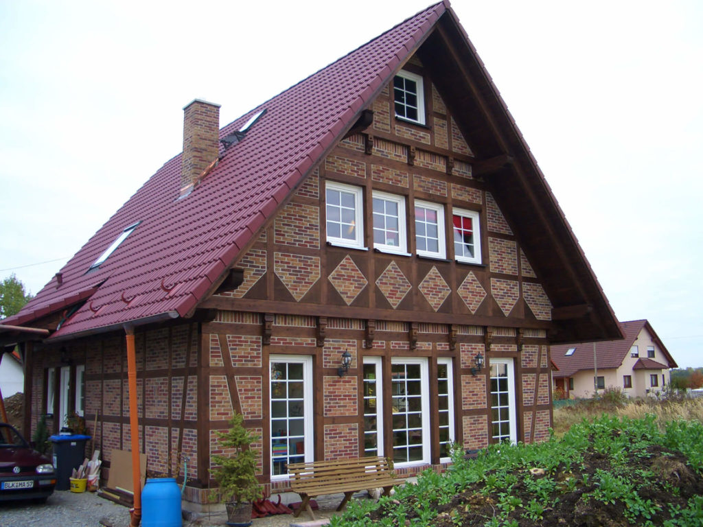 traditionelles fachwerk landhaus 1 5 geschossig ohne kniestock mit ueber 45 grad dach 6
